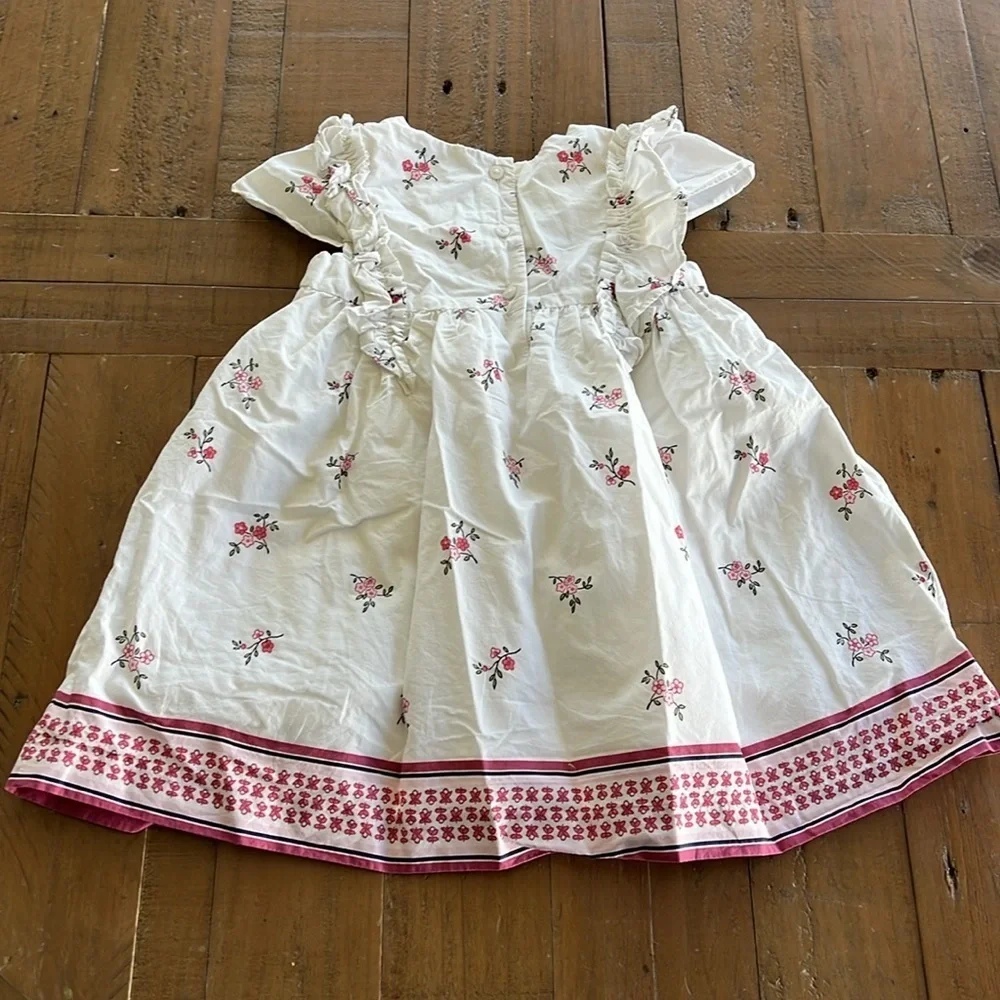 Janie and jack pink ruffle dress
